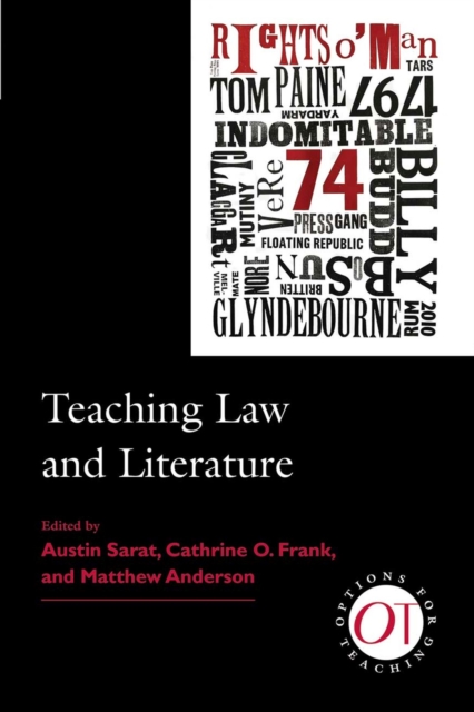 Teaching Law and Literature, Paperback / softback Book
