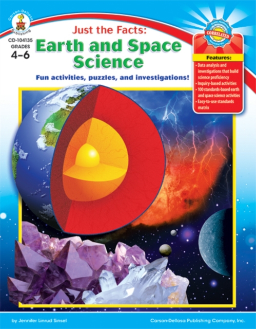 Just the Facts: Earth and Space Science, Grades 4 - 6 : Fun activities, puzzles, and investigations!, PDF eBook
