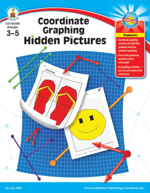 Coordinate Graphing Hidden Pictures, Grades 3 - 5, PDF eBook