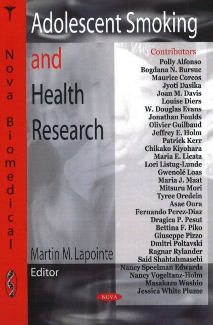 Adolescent Smoking & Health Research, Hardback Book