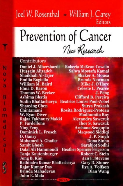 Prevention of Cancer : New Research, Hardback Book