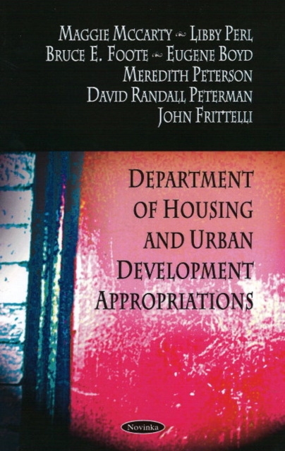 Department of Housing & Urban Development Appropriations, Paperback / softback Book