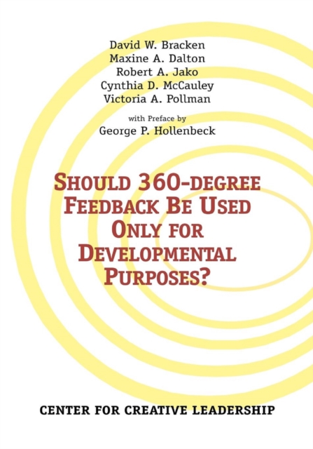 Should 360-degree Feedback Be Only Used For Developmental Purposes?, PDF eBook