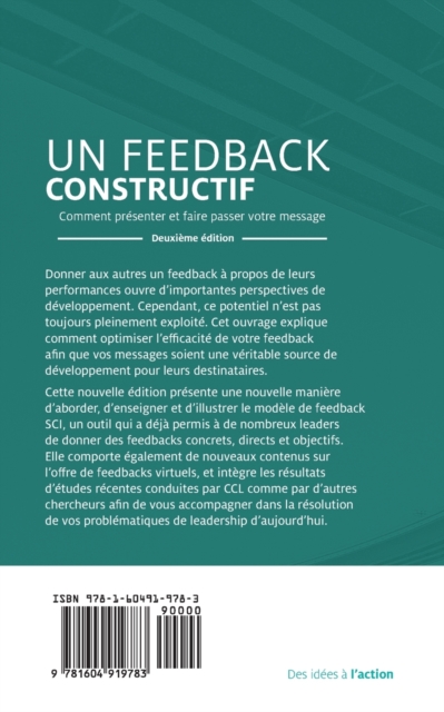 Feedback That Works : How to Build and Deliver Your Message, Second Edition (French), Paperback / softback Book