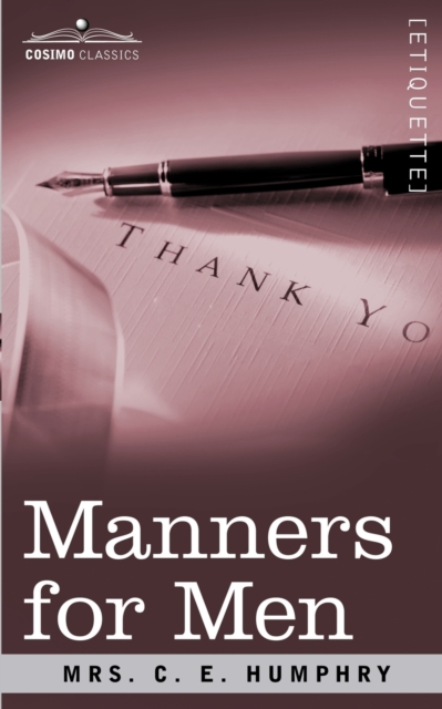 Manners for Men, Paperback / softback Book