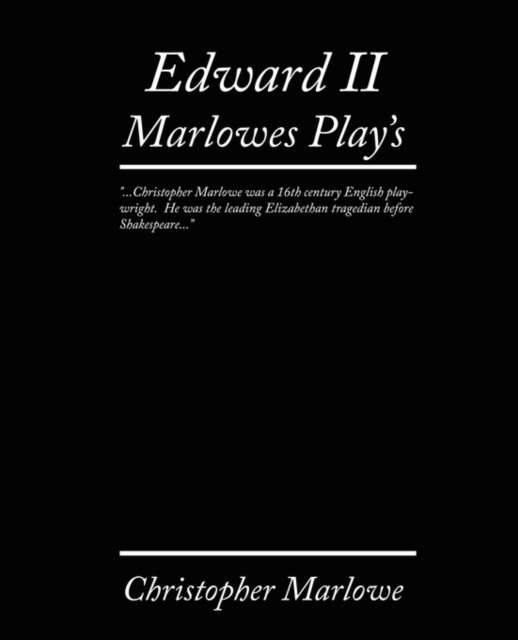 Edward II. Marlowe's Plays, Paperback / softback Book