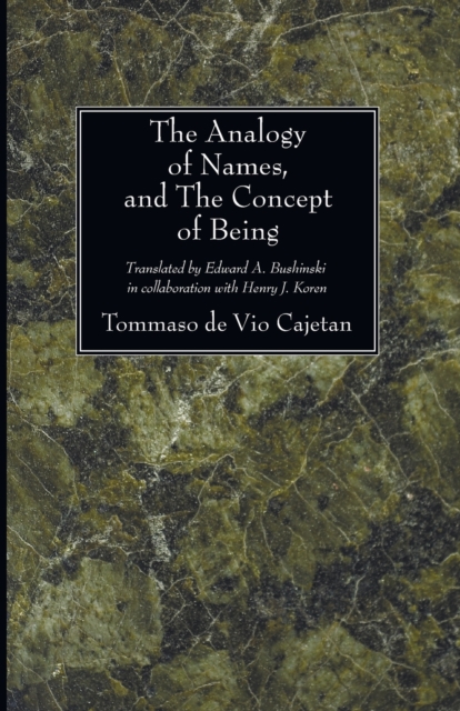 The Analogy of Names and the Concept of Being, Paperback / softback Book