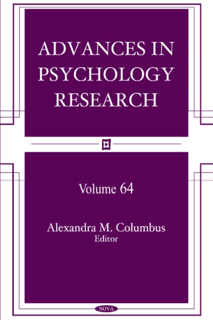 Advances in Psychology Research : Volume 64, Hardback Book