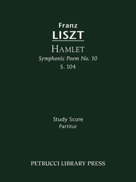 Hamlet, S.104 : Study score, Paperback / softback Book