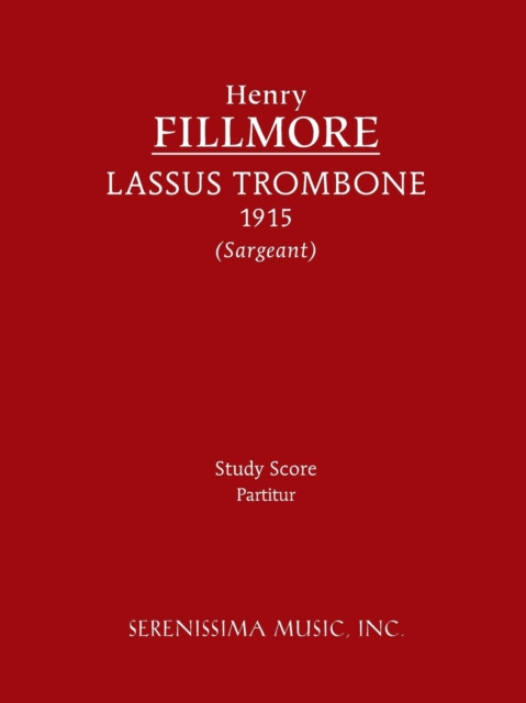 Lassus Trombone : Study score, Paperback / softback Book