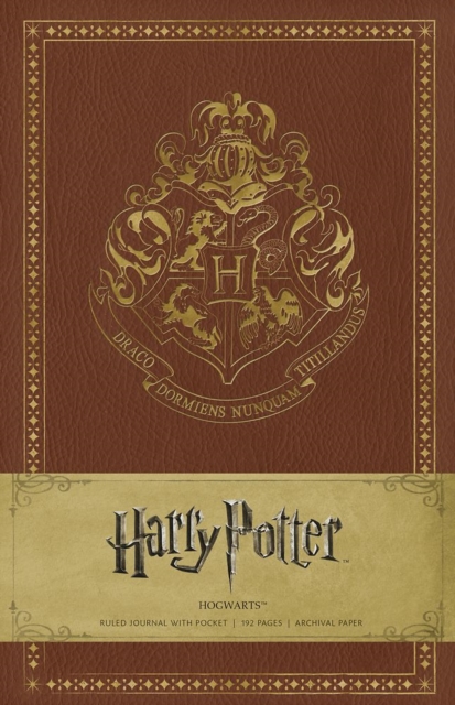 Harry Potter Hogwarts Hardcover Ruled Journal, Hardback Book