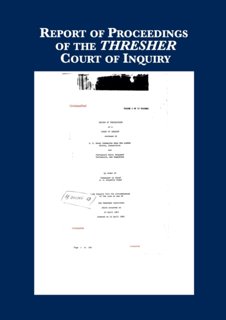 Record of Proceedings of THRESHER Inquiry, Paperback / softback Book