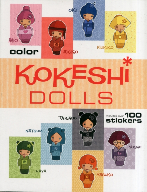 Kokeshi Dolls Coloring Book, Novelty book Book