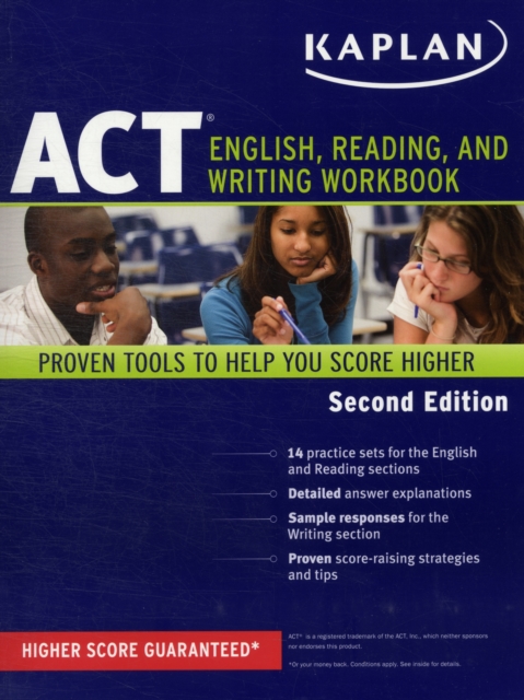 Kaplan ACT English, Reading, and Writing Workbook, Paperback Book