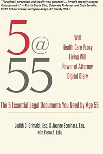 5@55: The 5 Essential Legal Documents You Need by Age 55, Paperback / softback Book