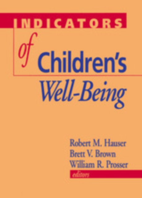 Indicators of Children's Well-Being, PDF eBook