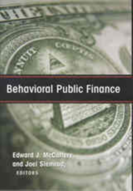 Behavioral Public Finance, PDF eBook