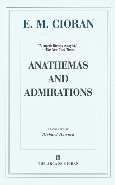 Anathemas and Admirations, EPUB eBook