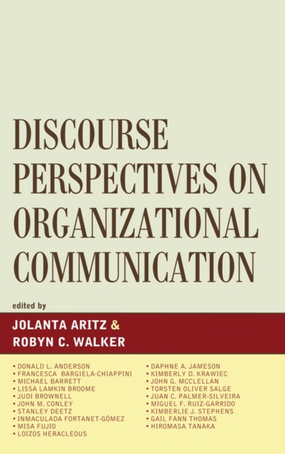 Discourse Perspectives on Organizational Communication, Hardback Book