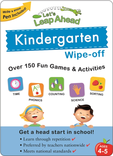 Let's Leap Ahead Kindergarten Wipe-off, Board book Book