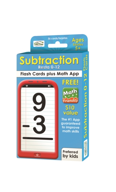 Subtraction 0-12 Flash Cards, Cards Book