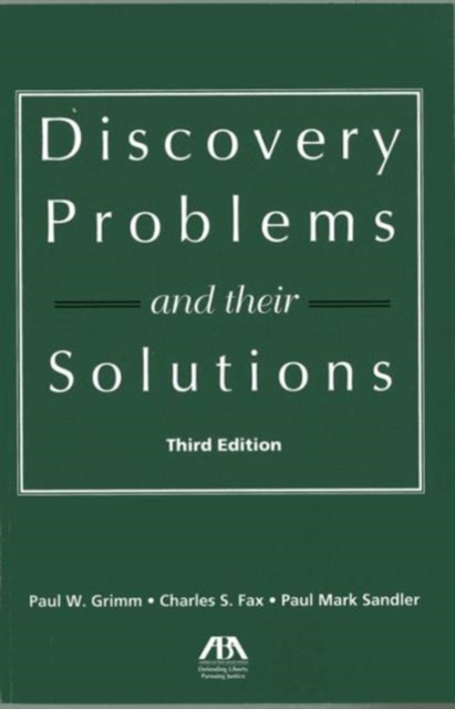 Discovery Problems and Their Solutions, Paperback / softback Book