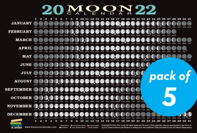 Lunar Calendar September 2022 2022 Moon Calendar Card (5 Pack) : Lunar Phases, Eclipses, And More!: Kim  Long: 9781615197842: Hive.co.uk