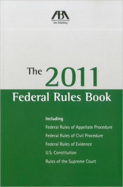 The 2011 Federal Rules Book, Paperback / softback Book