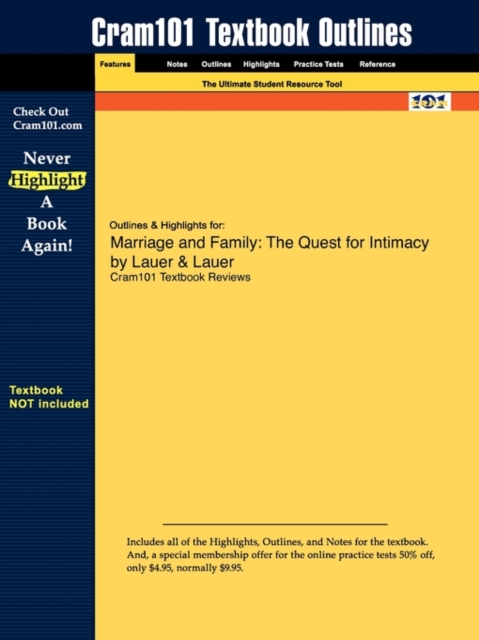 Studyguide for Marriage and Family : The Quest for Intimacy by Lauer, Lauer &, ISBN 9780073271330, Paperback / softback Book