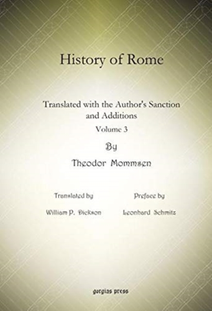History of Rome (vol 3) : Translated with the Author's Sanction and Additions, Paperback / softback Book