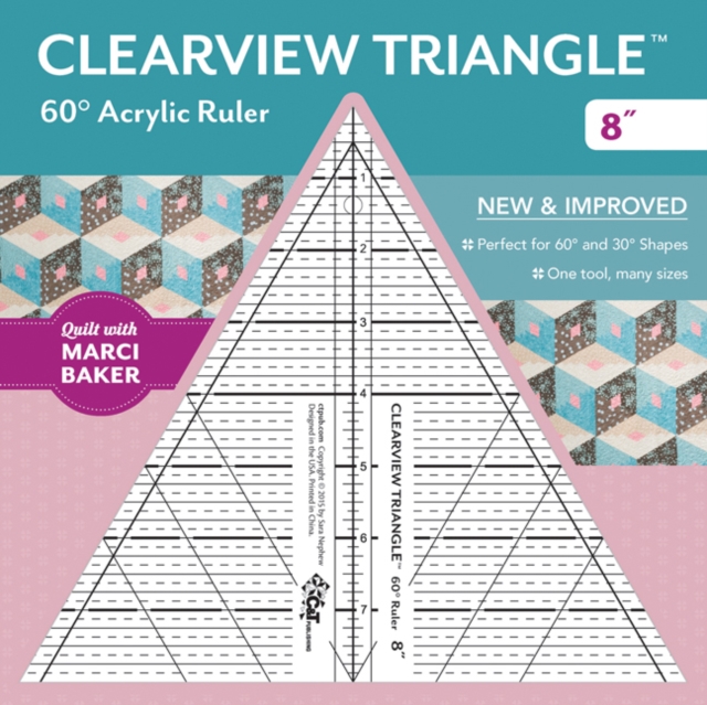 Clearview Triangle (TM) 60 Degrees Acrylic Ruler 8", General merchandise Book