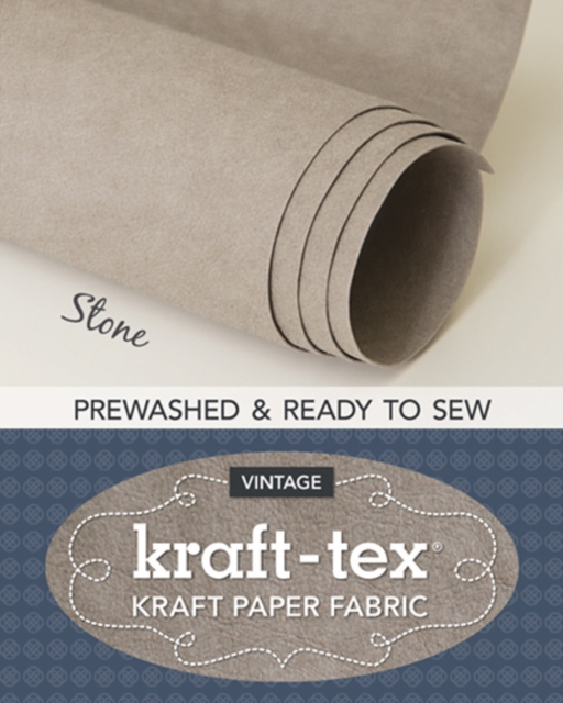 kraft-tex® Vintage Roll, Stone Prewashed : Kraft Paper Fabric, General merchandise Book