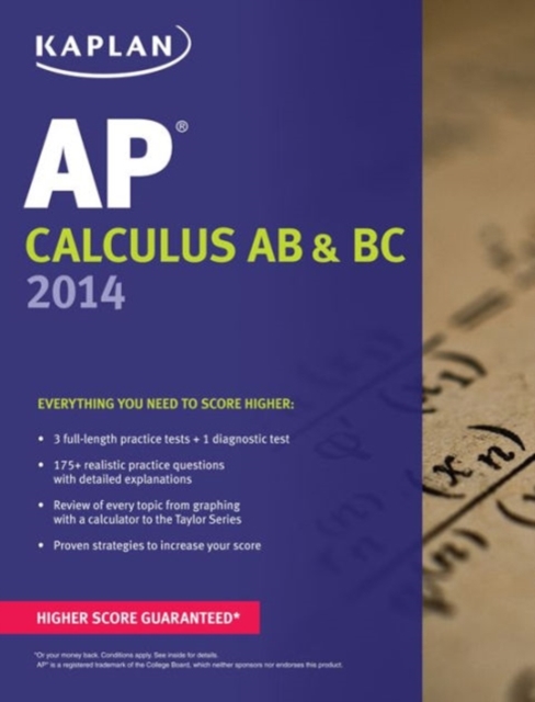 Kaplan AP Calculus AB & BC 2014, Paperback Book