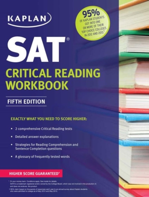 Kaplan SAT Critical Reading Workbook, Paperback Book