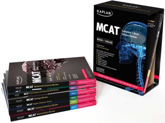 Kaplan MCAT Review Complete 7-book Set 2015, Multiple copy pack Book