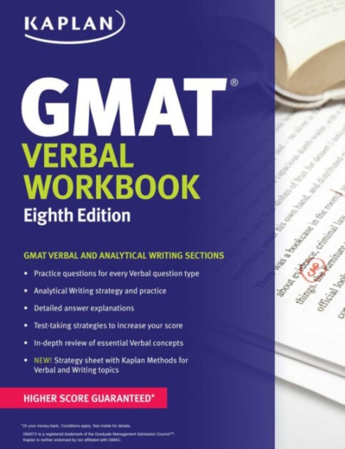 Kaplan GMAT Verbal Workbook, Paperback / softback Book