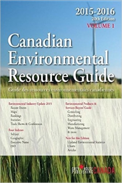 Canadian Environmental Resource Guide, 2015, Paperback / softback Book