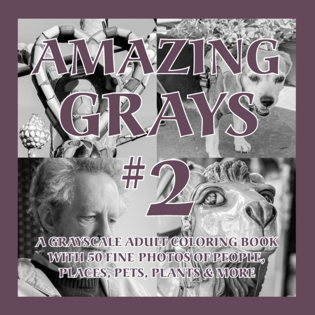 Amazing Grays #2 : A Grayscale Adult Coloring Book with 50 Fine Photos of People, Places, Pets, Plants & More, Paperback / softback Book