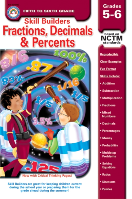 Fractions, Decimals, & Percents, Grades 5 - 6, PDF eBook