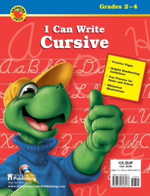 I Can Write Cursive, Grades 2 - 4, PDF eBook