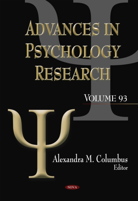 Advances in Psychology Research. Volume 93, PDF eBook