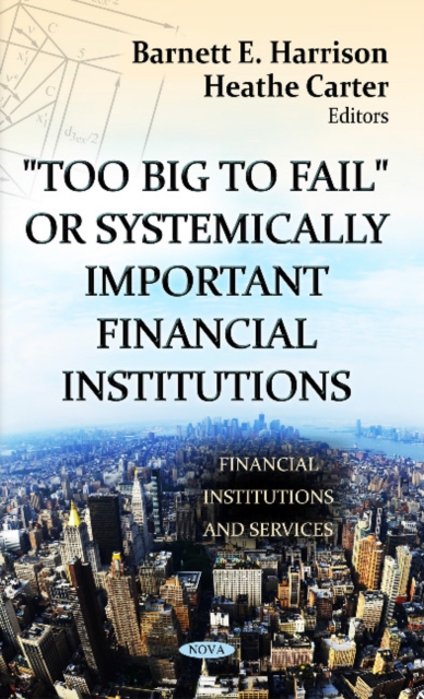 Too Big to Fail or Systemically Important Financial Institutions, Hardback Book