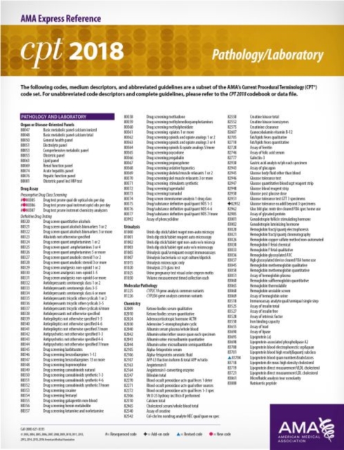 CPT (R) 2018 Express Reference Coding Cards: Pathology/Laboratory, Cards Book
