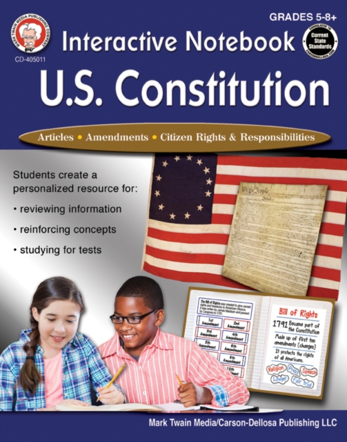 Interactive Notebook: U.S. Constitution, Grades 5 - 12, PDF eBook