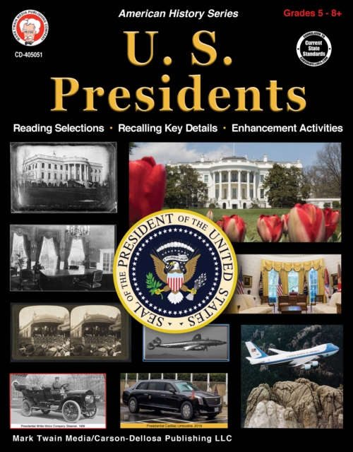 U.S. Presidents Workbook, Grades 5 - 12, PDF eBook