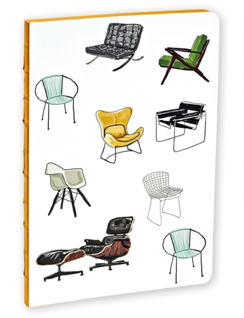 Mid-Century Modern Chairs A5 Notebook, Notebook / blank book Book