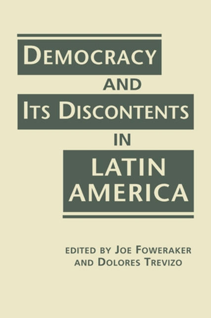 Democracy and its Discontents in Latin America, Hardback Book