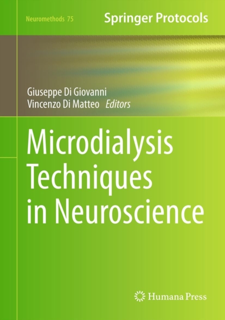 Microdialysis Techniques in Neuroscience, Hardback Book