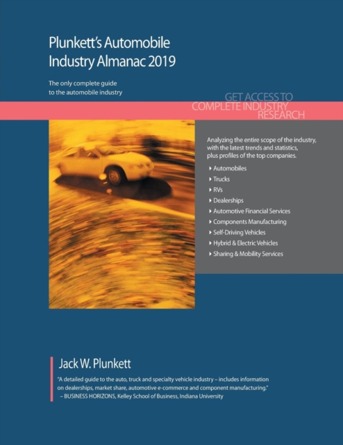 Plunkett's Automobile Industry Almanac 2019, Paperback / softback Book