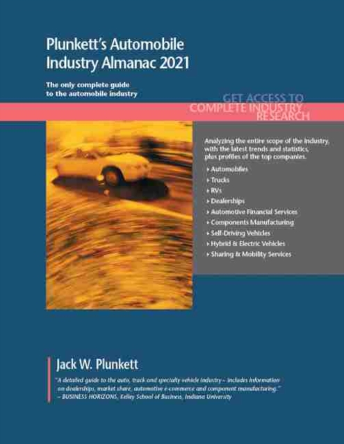 Plunkett's Automobile Industry Almanac 2021, Paperback / softback Book